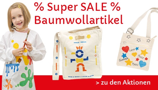 Super-Sale Baumwollartikel