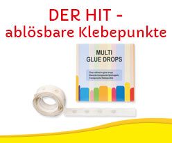 Rückstandslos kleben - Glue drops entdecken!
