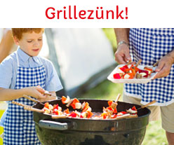 Wir grillen