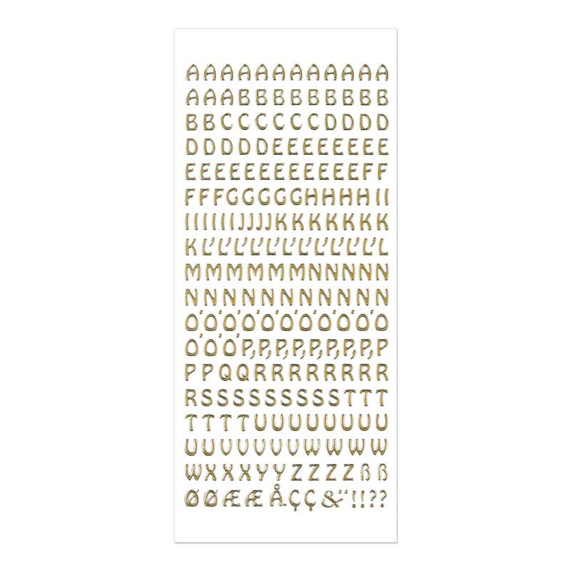 Sticker-Alphabet Großbuchstaben